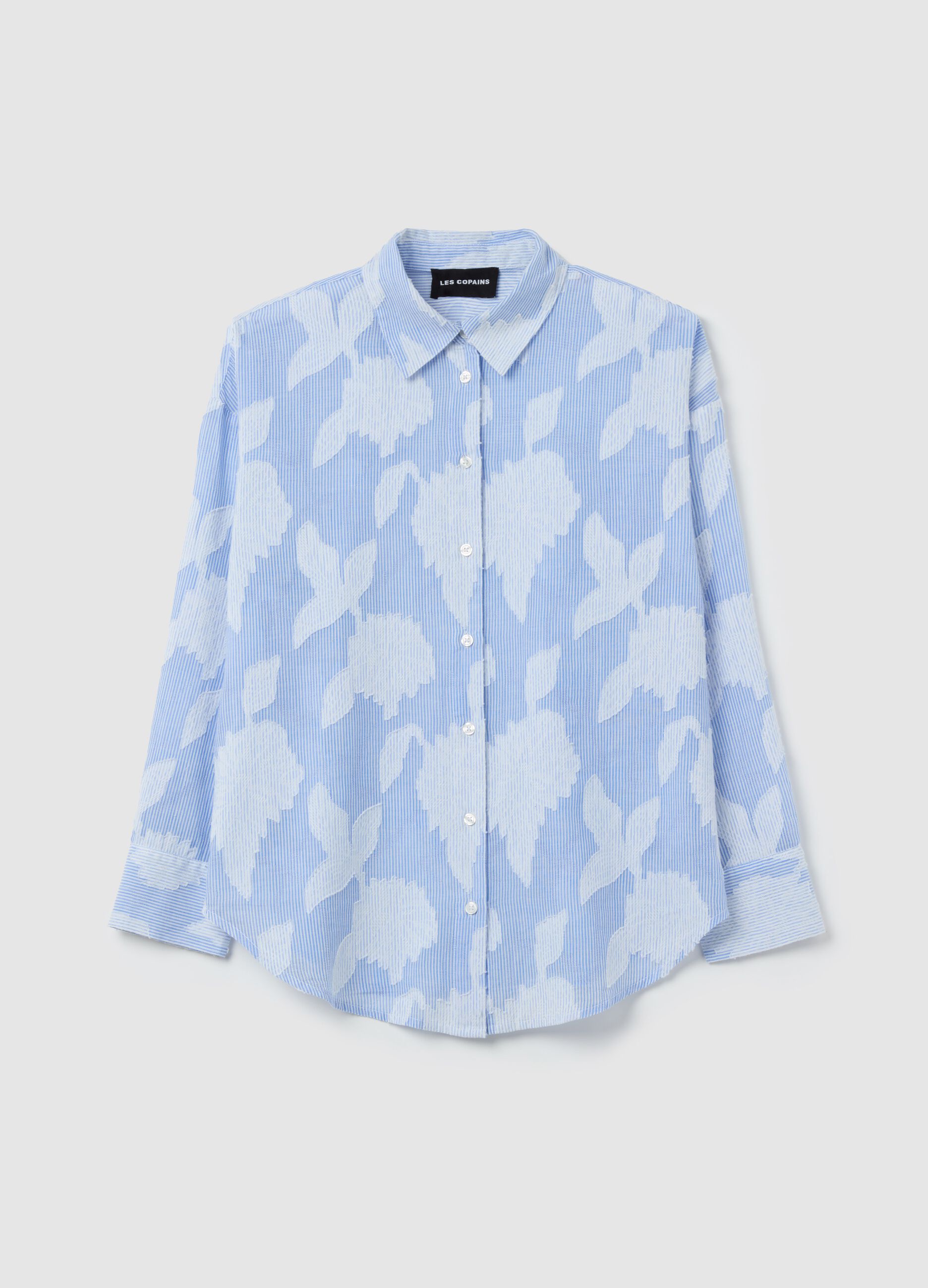 Ovs Camicia a righe sottili con ricamo Fino Al -60% Abbigliamento