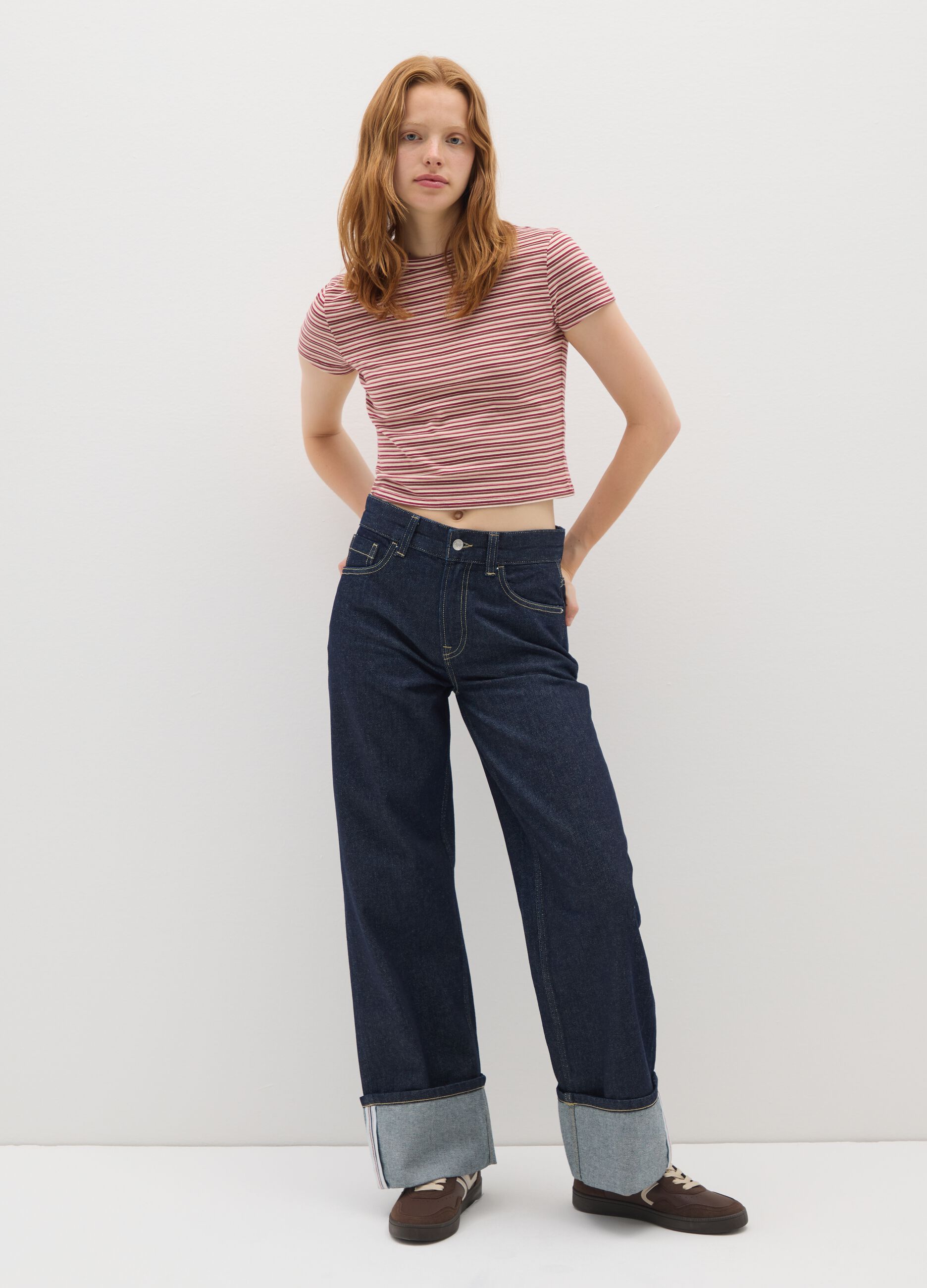 Women's Multicolour Pure Cotton T-shirt