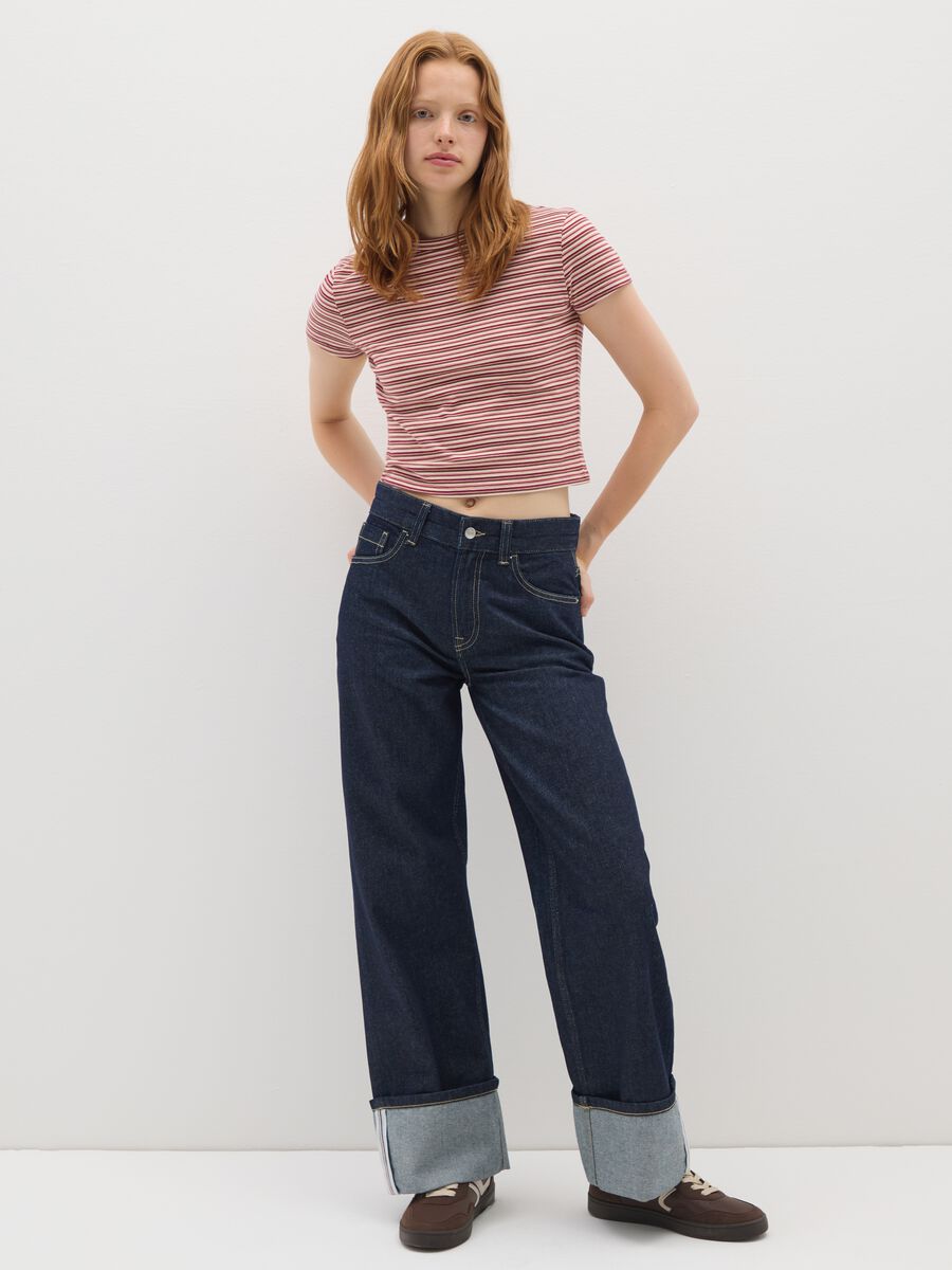 Women's Multicolour Pure Cotton T-shirt_1