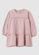 Baby girl's pink cotton dress with ruffles_0