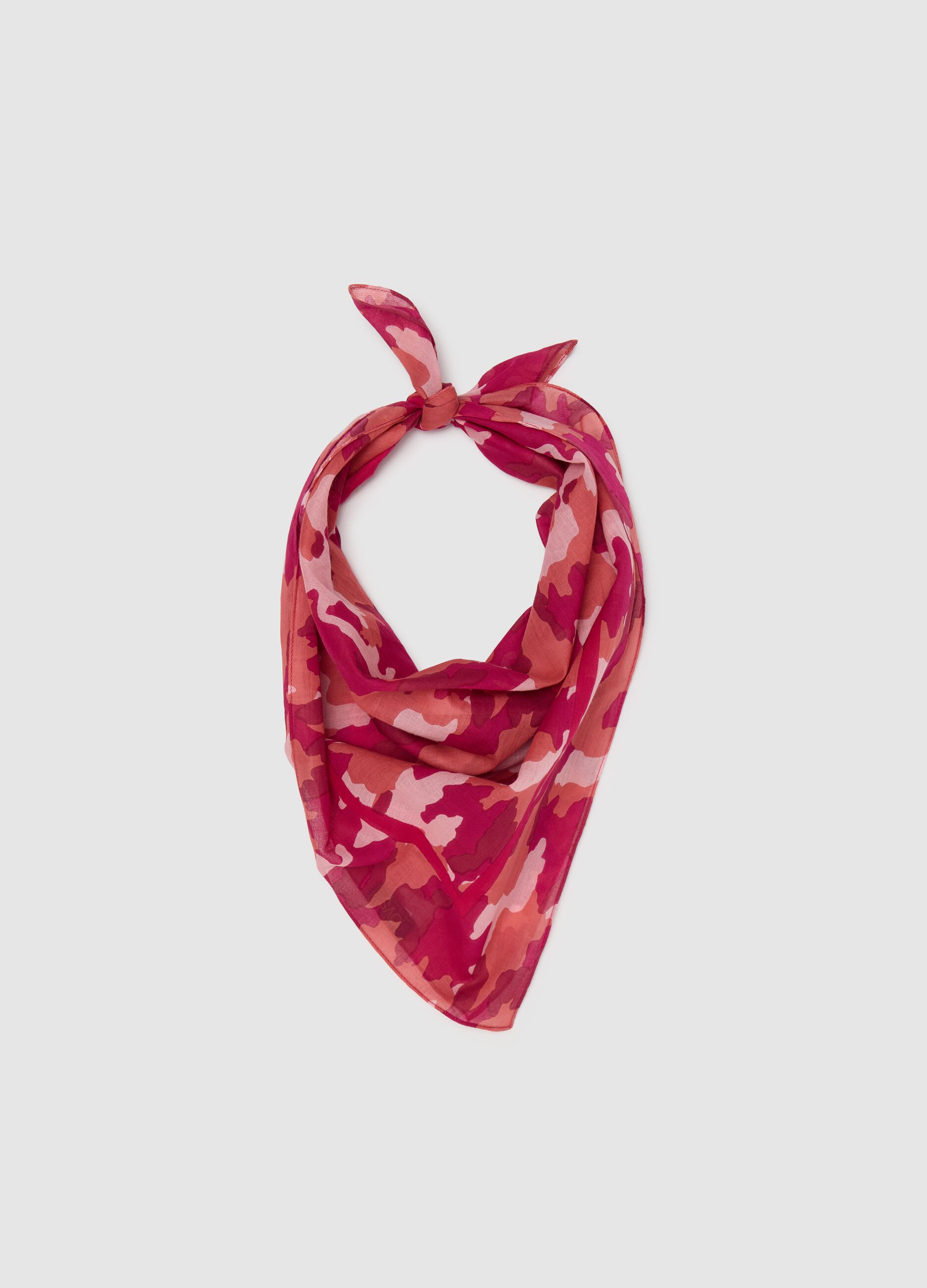 Foulard da donna in puro cotone multicolor