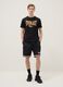 T-shirt in puro cotone nero regular fit con logo Everlast_1