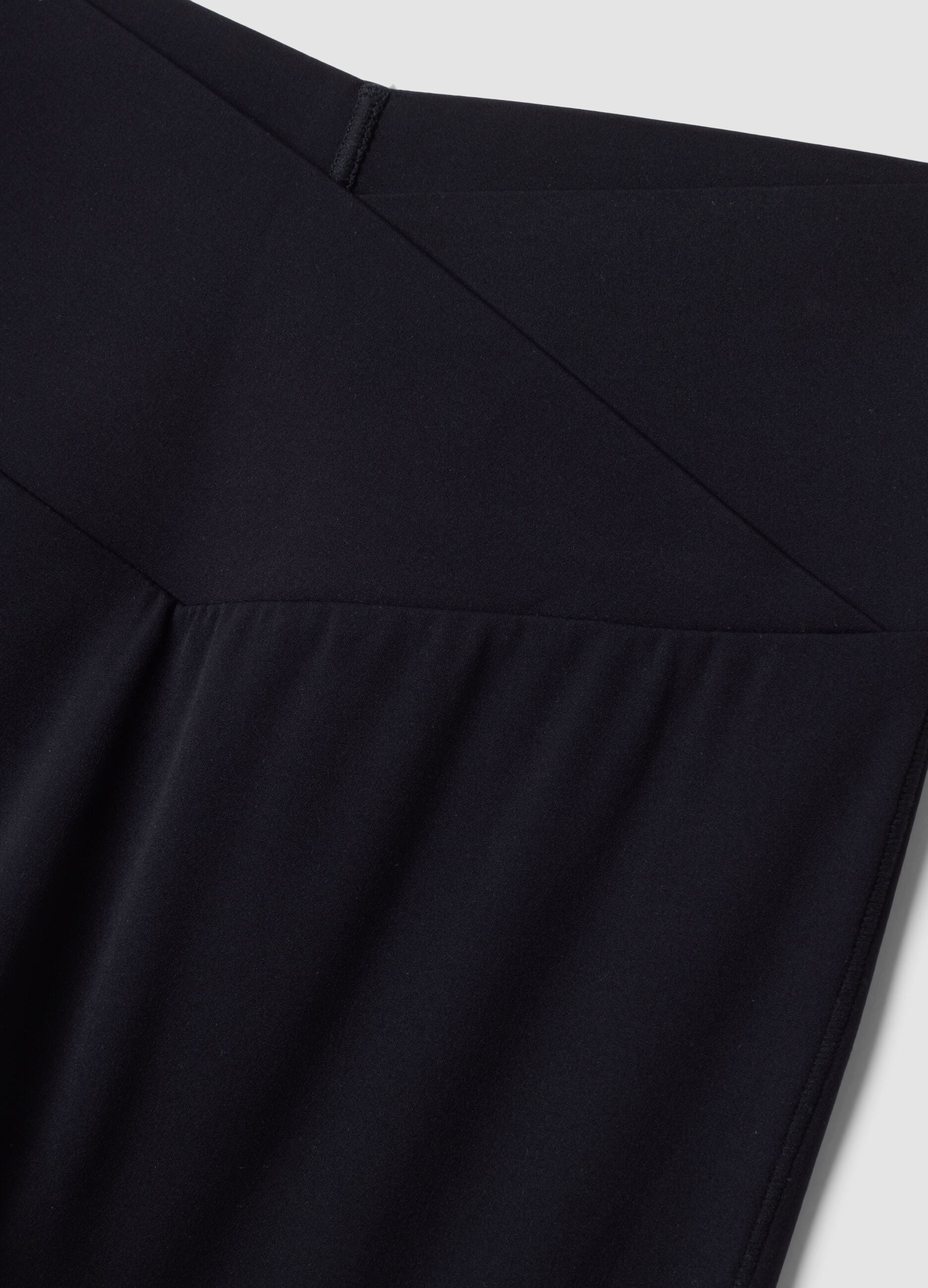 Black flared leggings in stretch fabric &ndash; ALTAVIA STUDIO