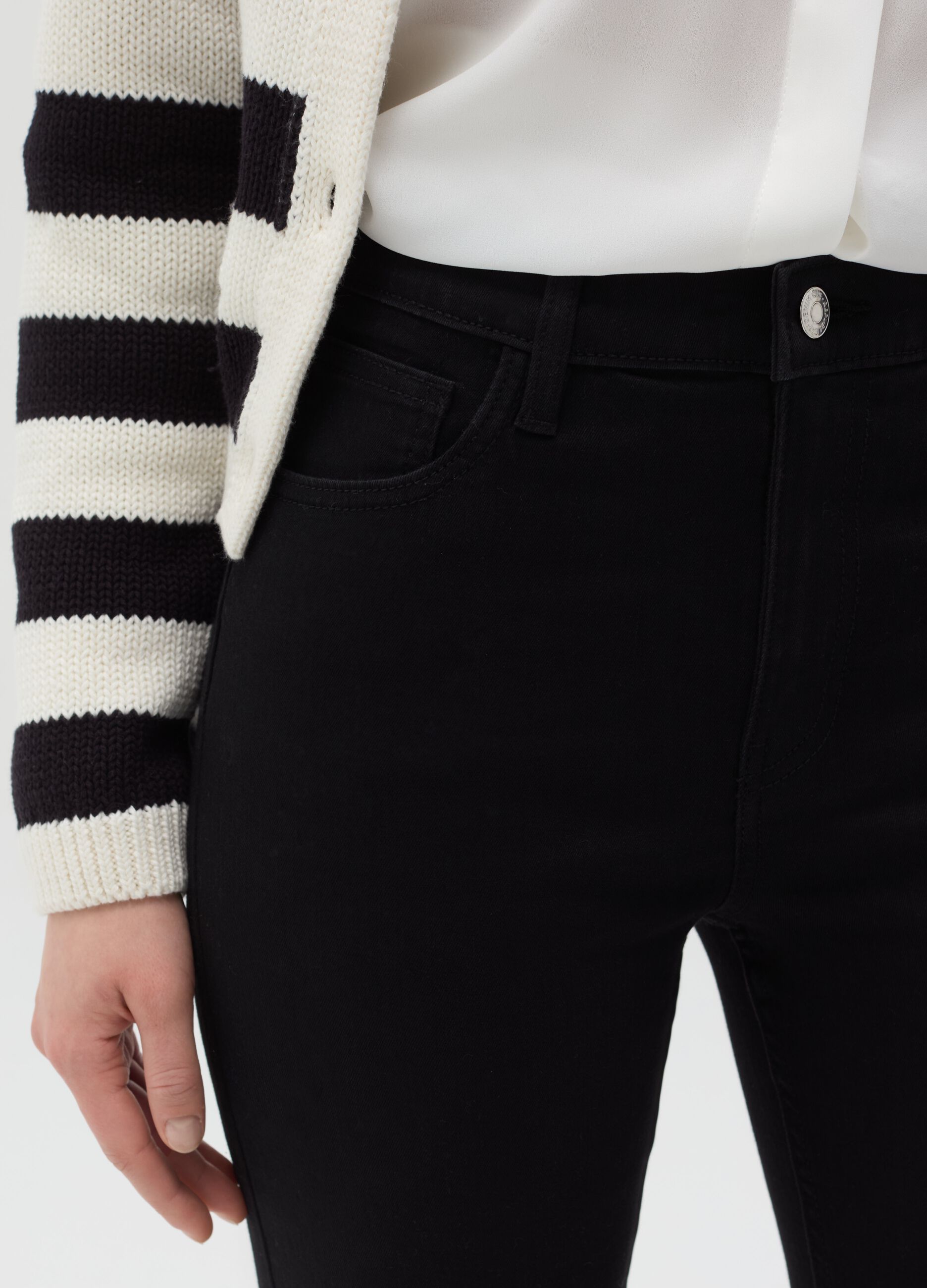 Jeans bootcut flare fit con spacchi