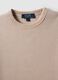 Beige fitted T-shirt in stretch cotton_5