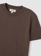 Brown pure cotton regular fit T-shirt_5