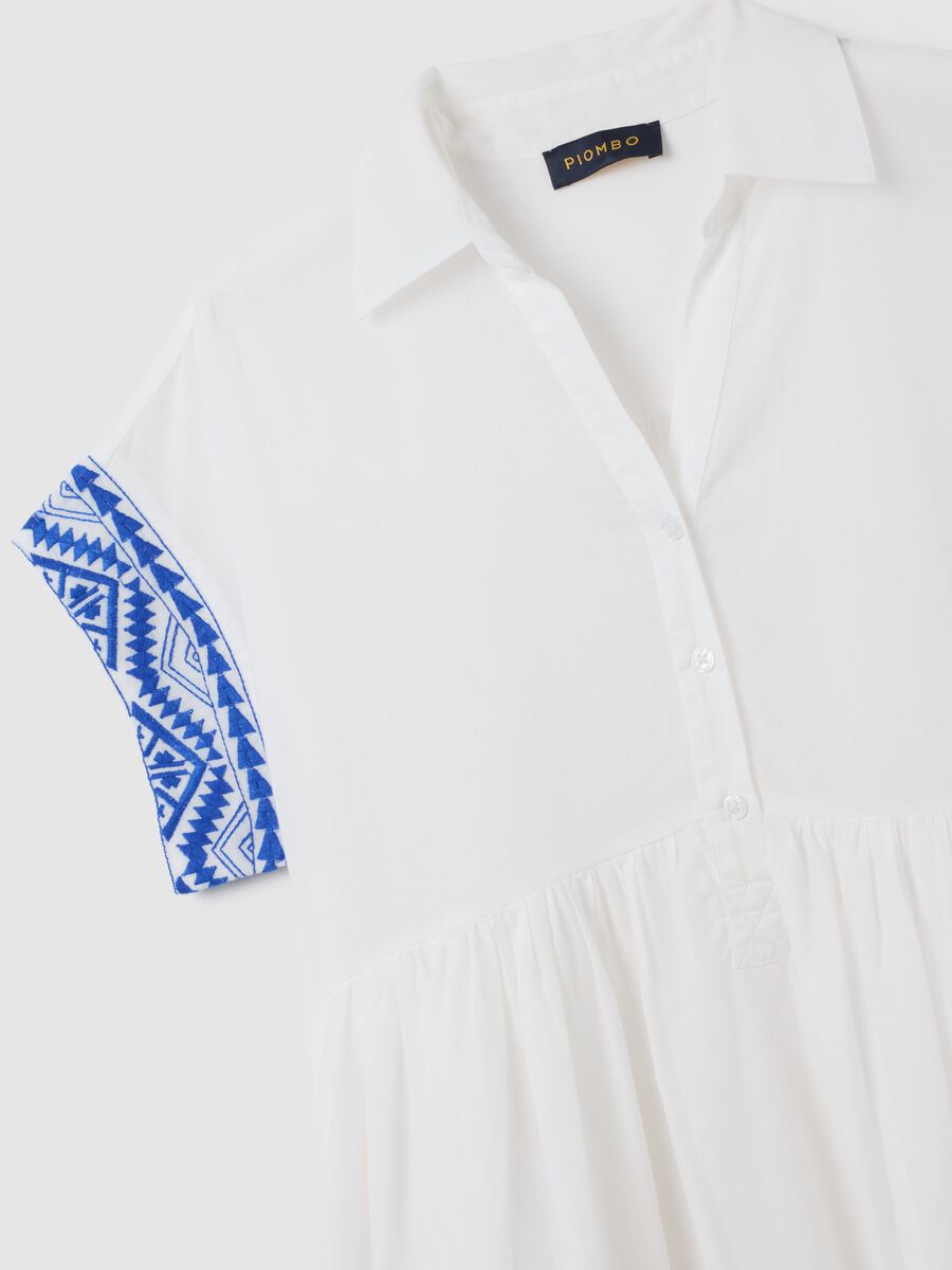 Women's Regular Fit Pure White Cotton Dress_1
