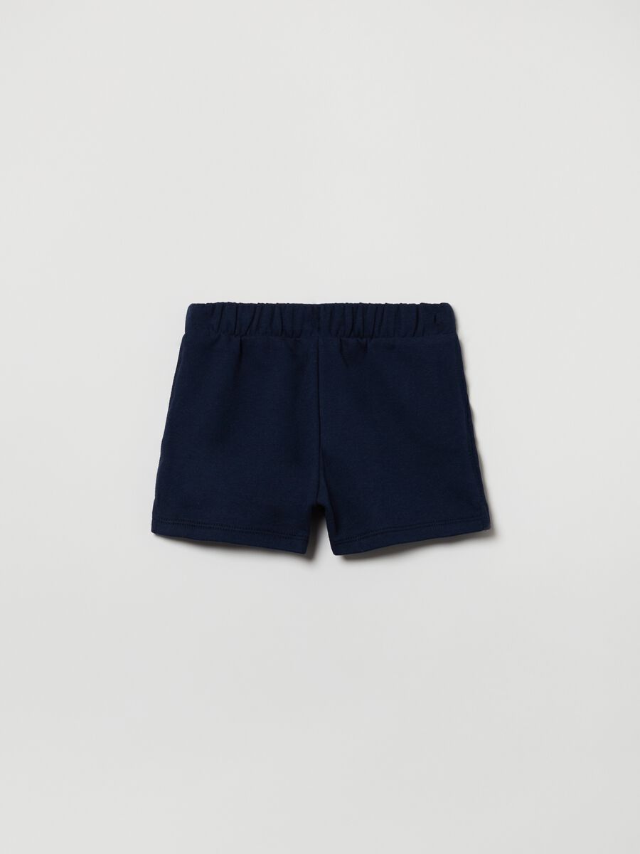 Shorts in French terry with logo_1