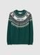 Save the Children Christmas Jumper with Green Jacquard Motif_4