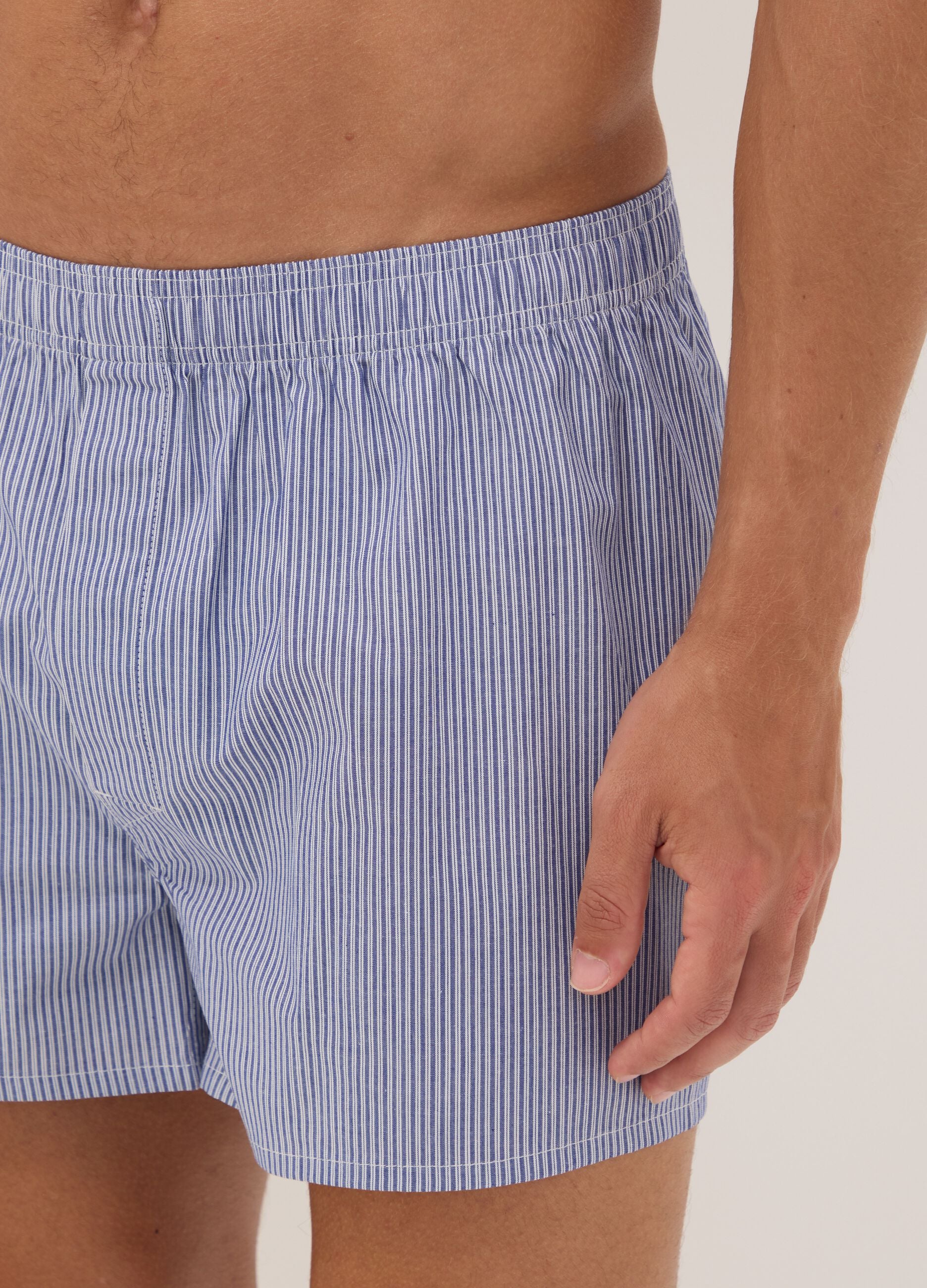2-pack of light blue boxers in pure organic cotton