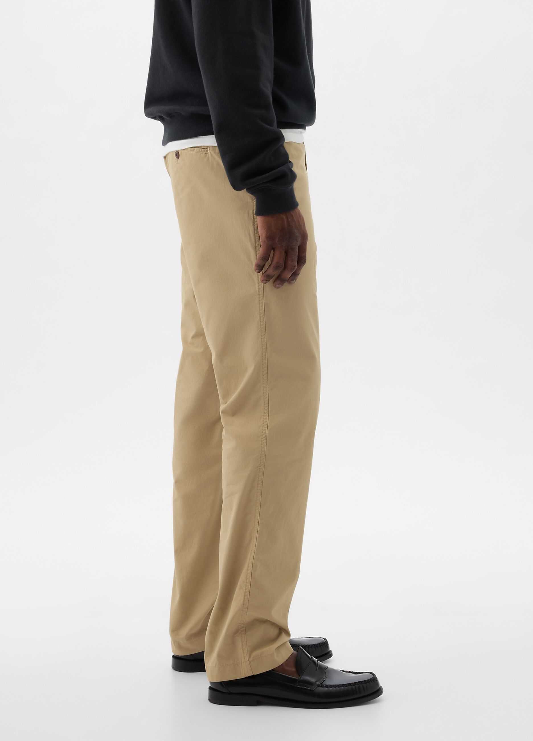 Chino trousers in poplin