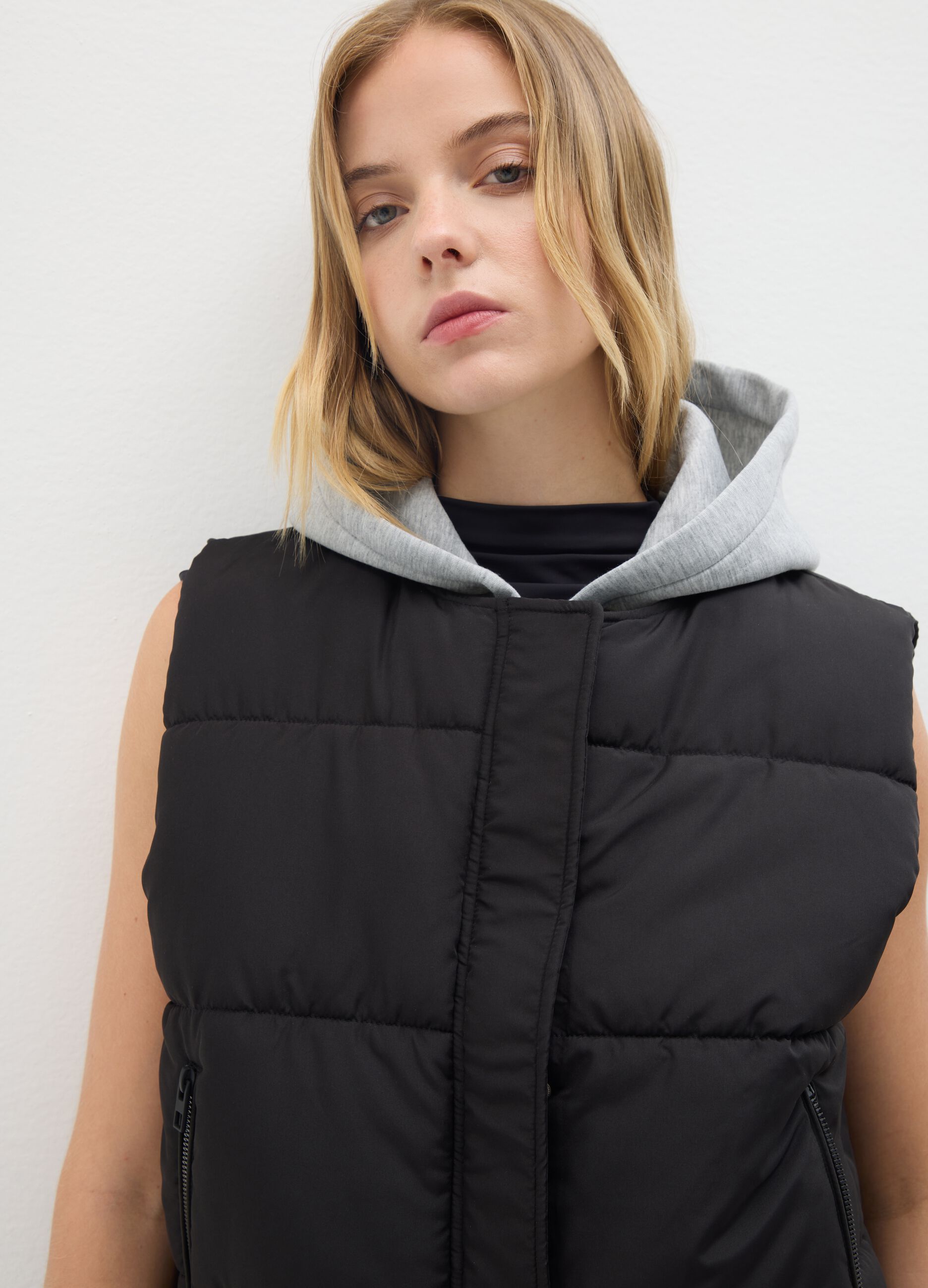 Black Fabric Waistcoat Regular Fit