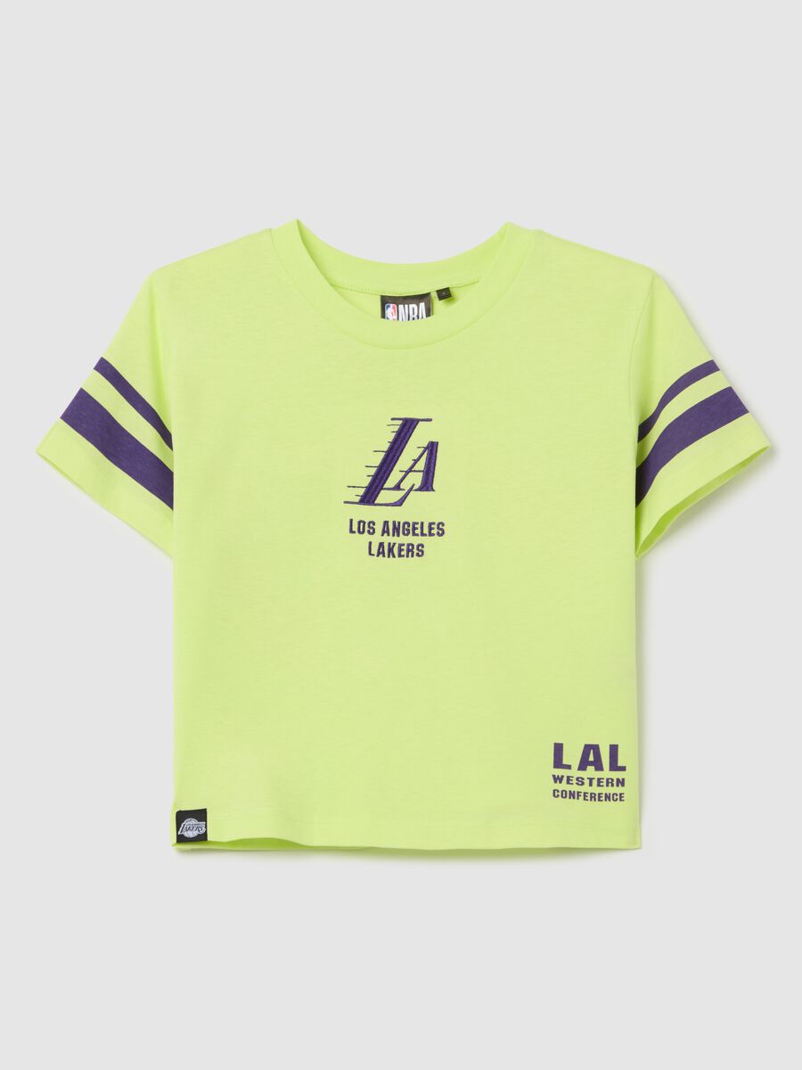 Green NBA Los Angeles Lakers T-shirt_4