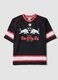 Multicolour pure cotton oversized fit Red Bulls T-shirt_4