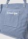 Blue striped pure cotton shopper bag_2
