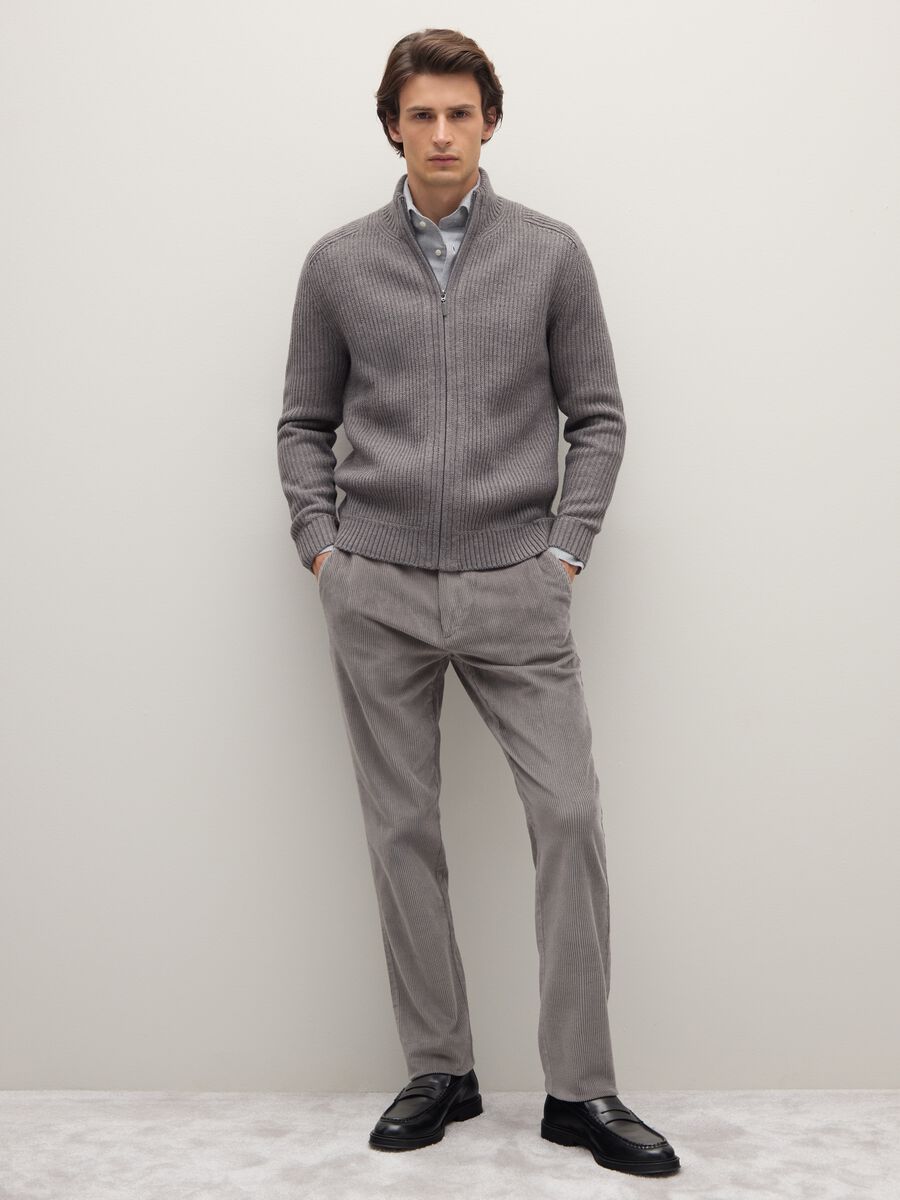 Grey Corduroy Trousers_0