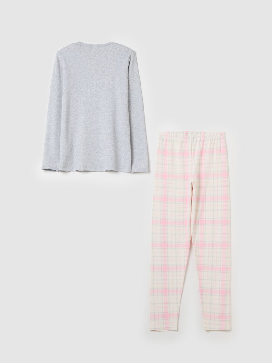Organic cotton pyjamas with teddy bear print_1