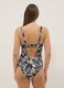 Multicoloured stretch floral print swimsuit_3