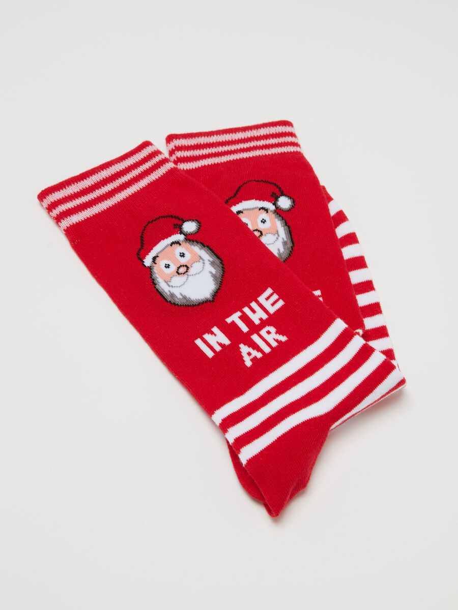 Short socks with Father Christmas design_1