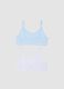 Multicoloured Stretch Cotton Girl's Bra Twinpack_1