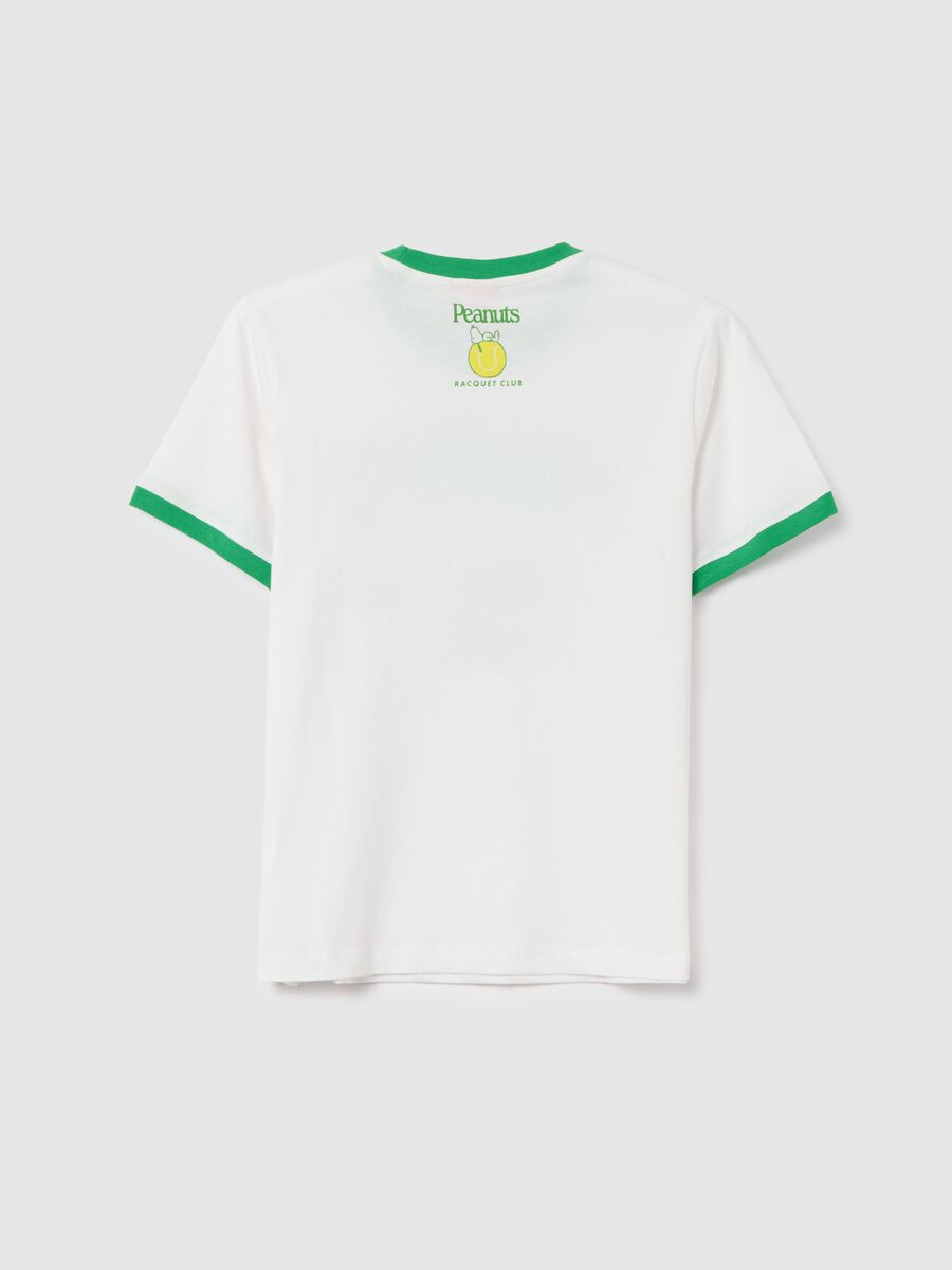Women's multicolour pure cotton regular fit T-shirt with Snoopy print_6