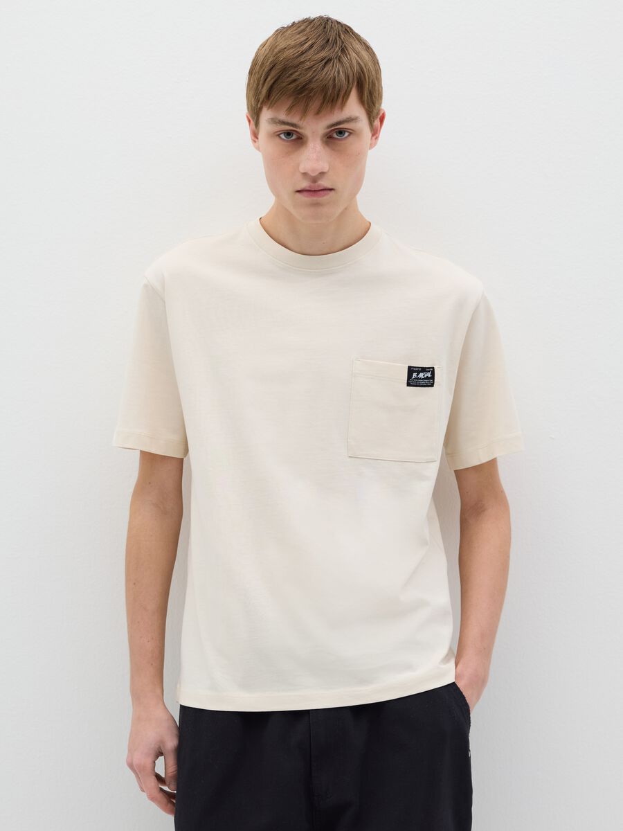 Regular White Cotton T-Shirt by B.Angel_0