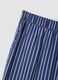 Blue striped pure cotton trousers_1