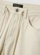 White pure cotton straight-fit trousers with drawstring_5