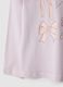Purple pure cotton t-shirt with bows for girls_3