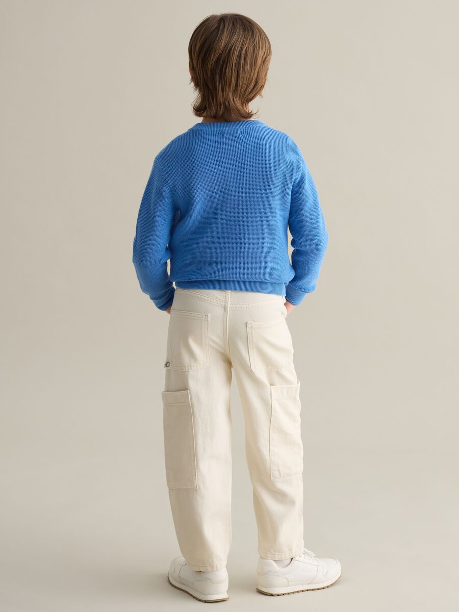 Cargo jeans in cotton_3