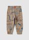 Children's beige cotton joggers_1