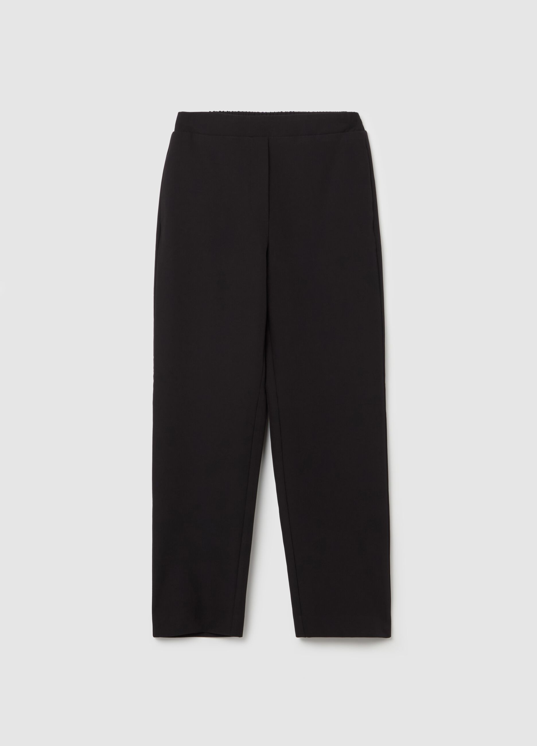Slim-fit ankle-length trousers