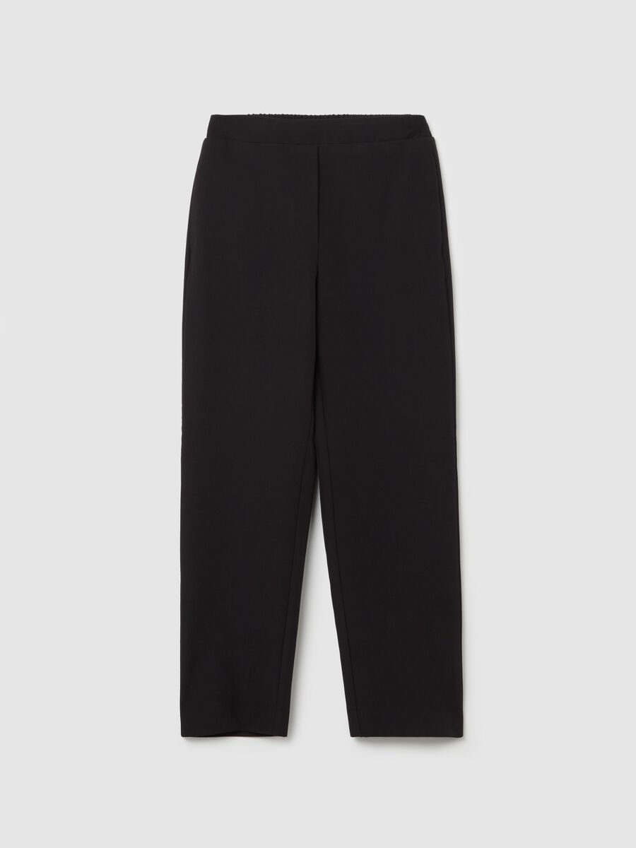 Slim-fit ankle-length trousers_4