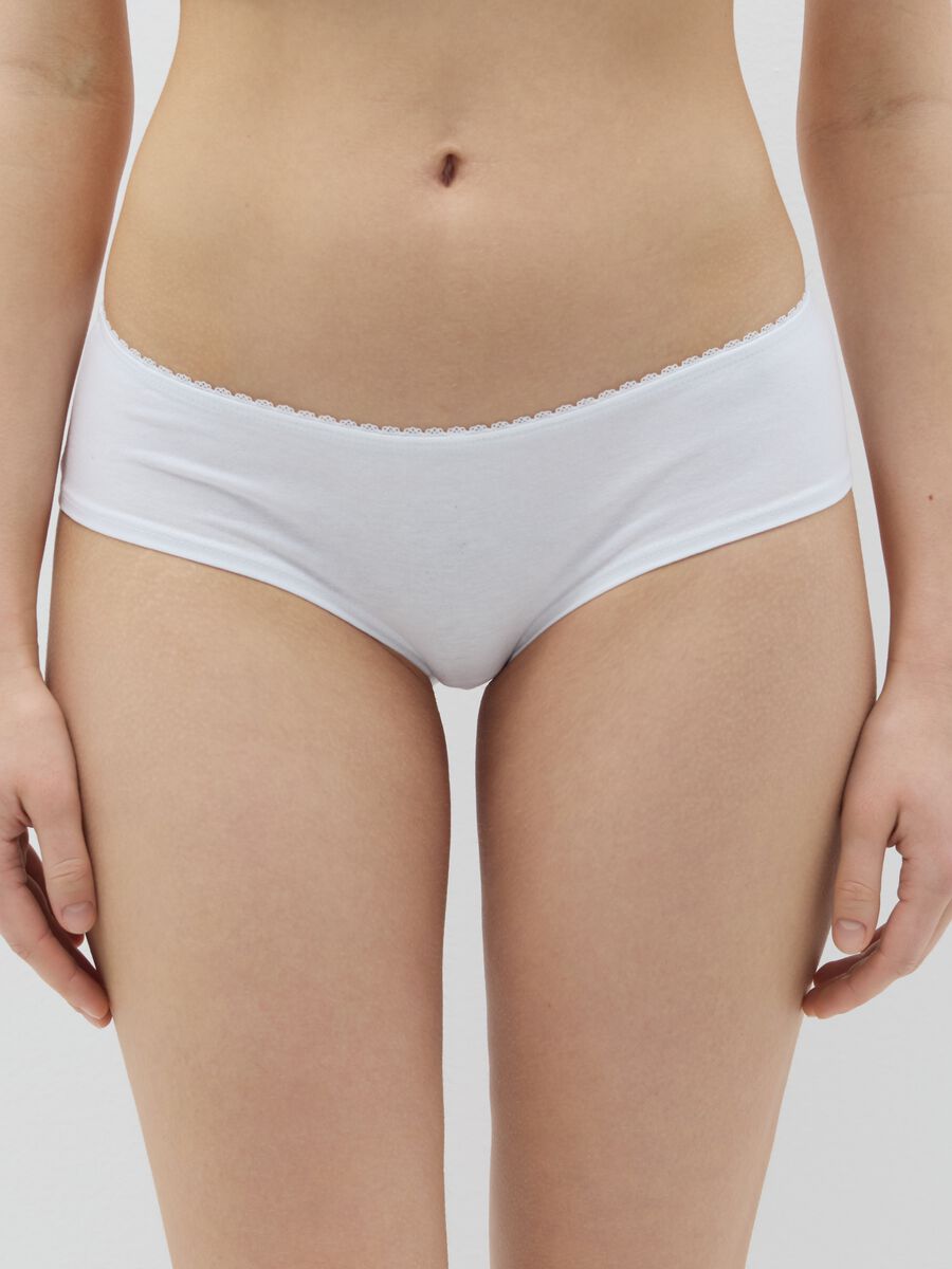 Three-pack French knickers with lace_2