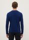 Blue long-sleeve T-shirt in pure cotton, regular fit_2