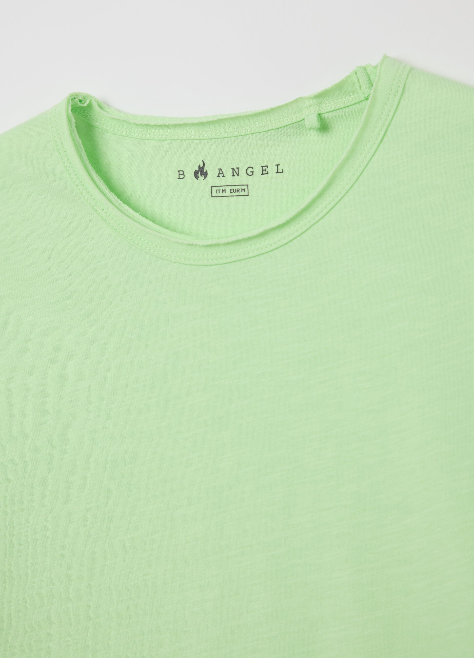 Cotton T-shirt with round neck