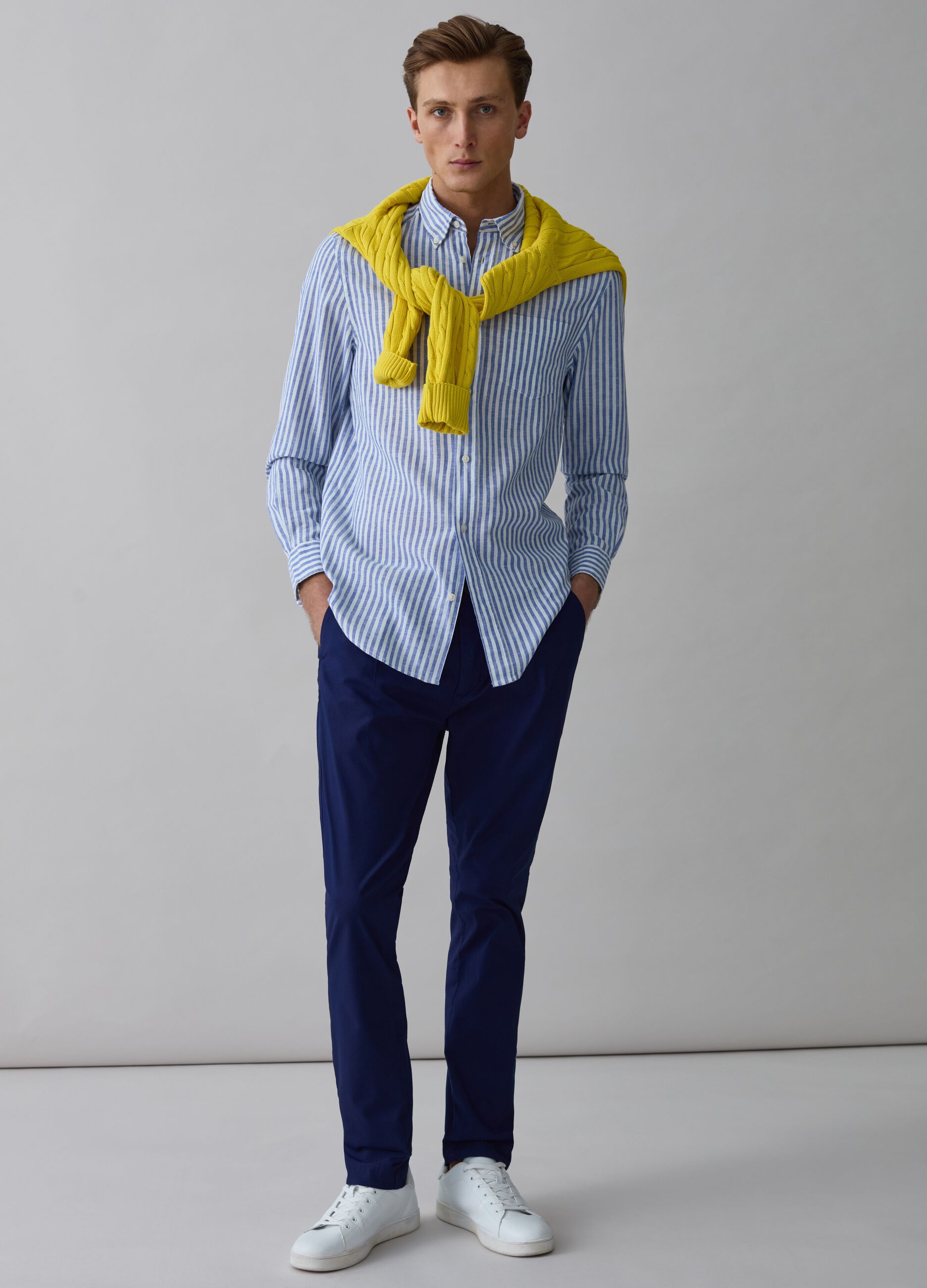 Ovs Pantalone chino con trama ripstop