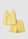 Pigiama giallo in puro cotone regular fit_4