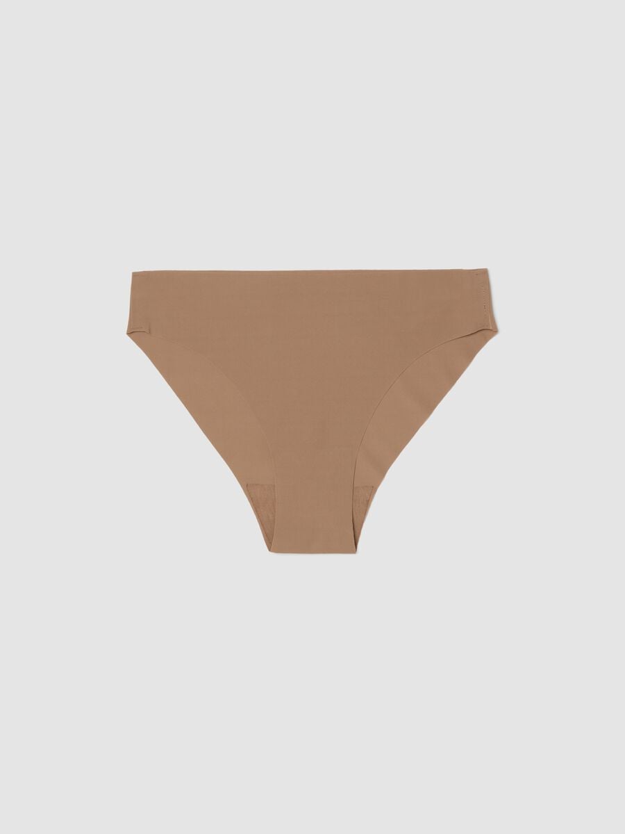 Slip marrone regular fit senza cuciture_4