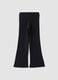 Blue flared leggings in stretchy organic cotton_2