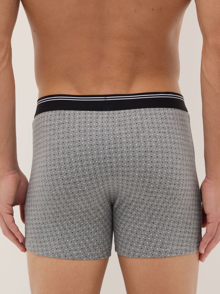 Tripack of multicolour check cotton stretch boxers, regular fit_2