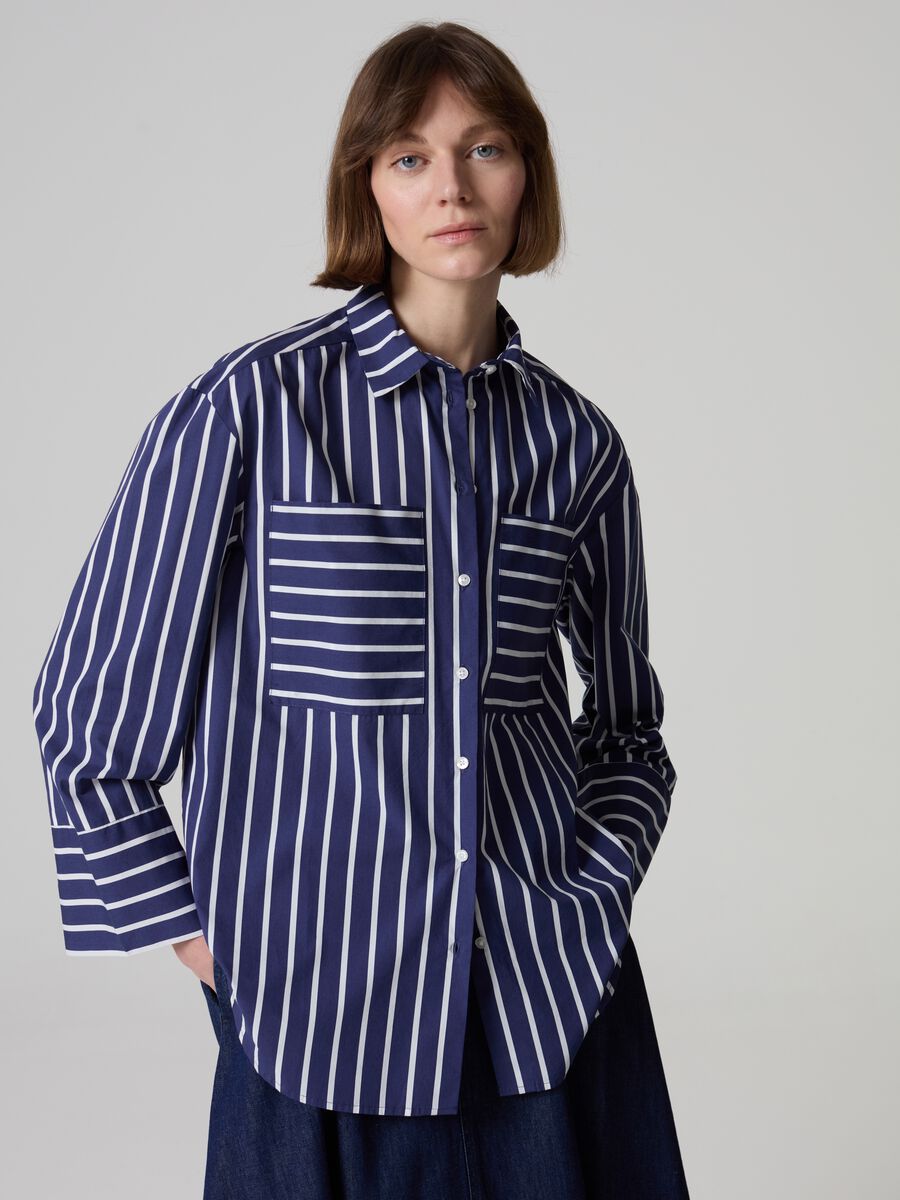 Striped shirt with pockets_1
