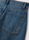Jeans blu scuro denim in puro cotone barrel fit_1