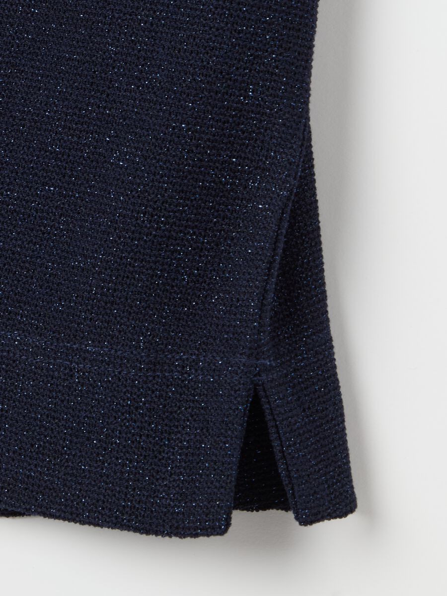 Lurex T-shirt with splits_5