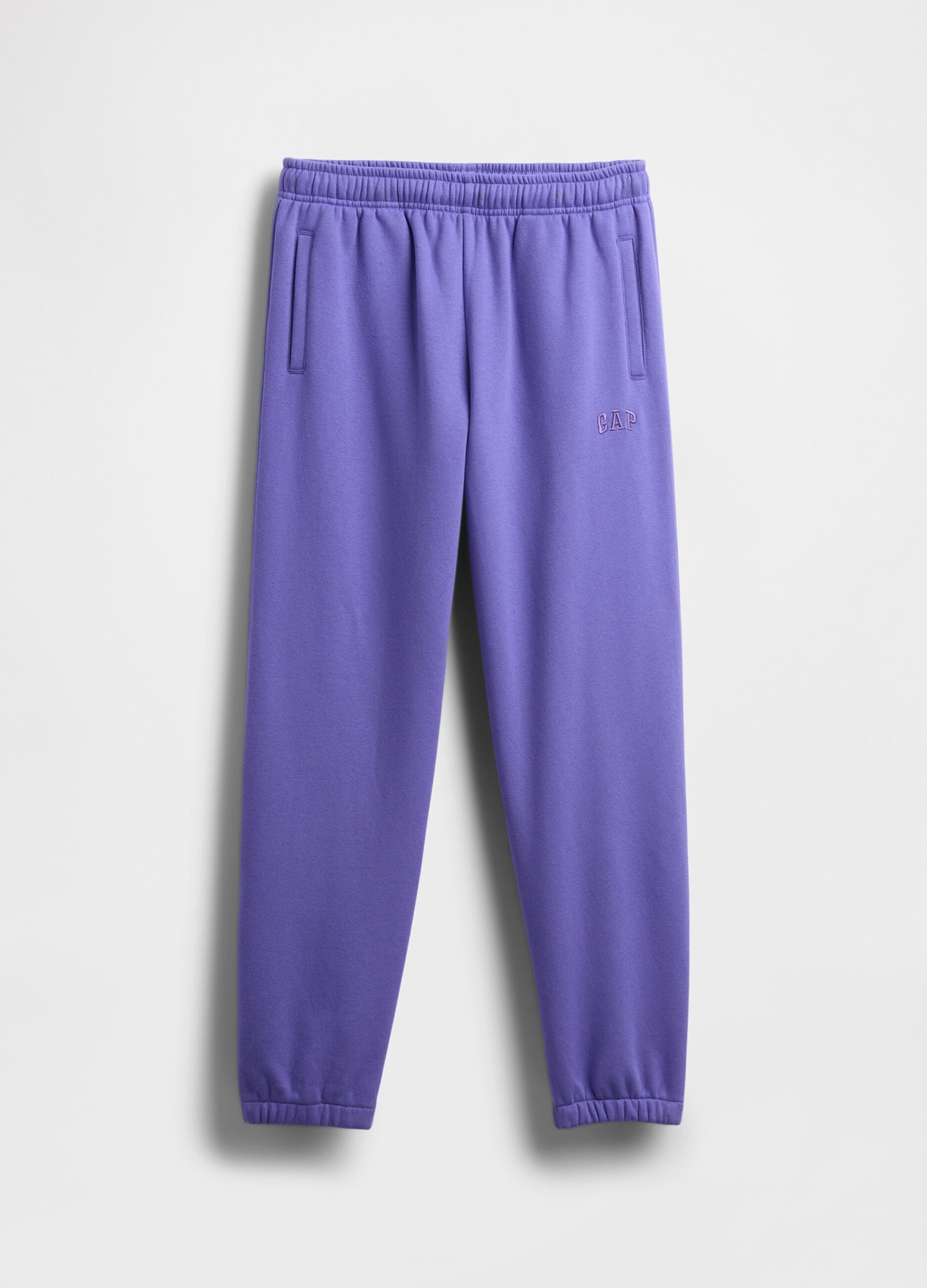 Purple knit trousers for girls
