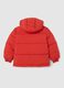 Red padded jacket with hood_1