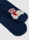 Blue Christmas socks in stretch fabric_1