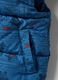 Regular fit blue mixed vest with hood for children_3