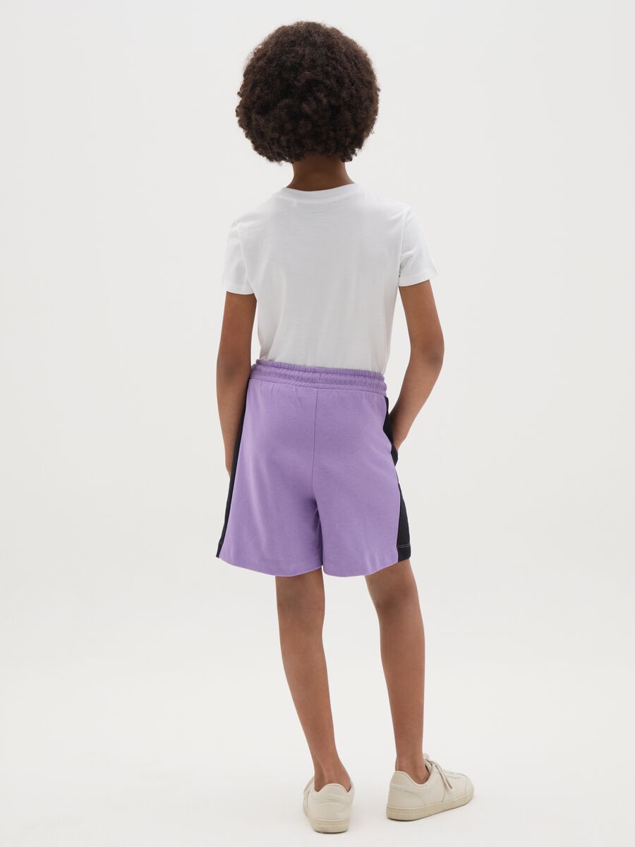Girls' multicolour pure cotton shorts regular fit with elasticated waist_2