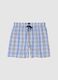 Multicolor checked pure cotton regular fit pyjama shorts_4